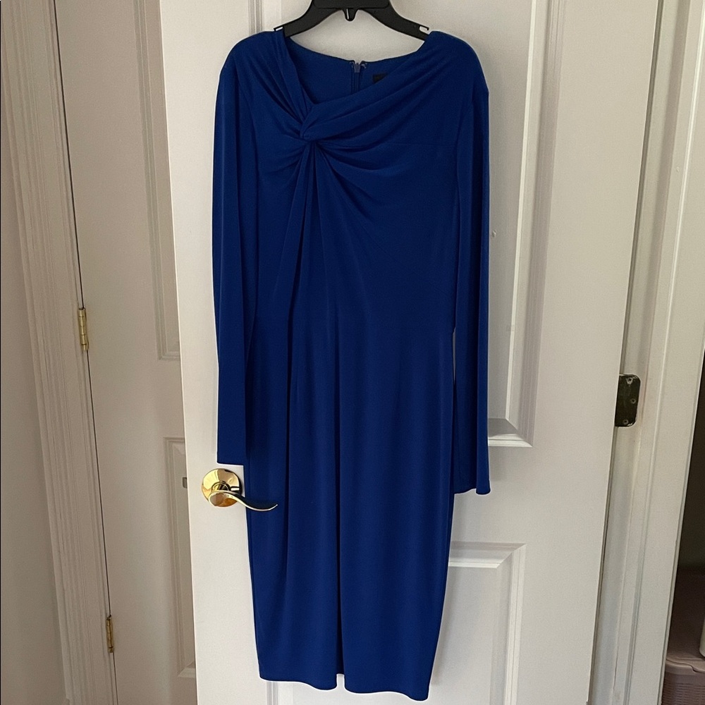 Liz Claiborne Royal Blue Long Sleeve Dress